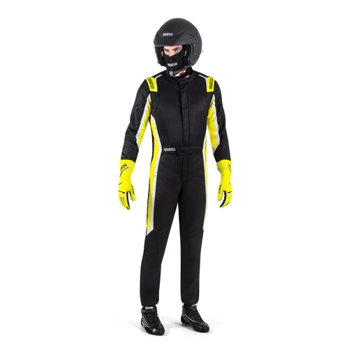 Race Rally Racing Suit Sparco SPRINT (FIA Approved) black yellow - size ...