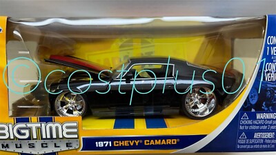 JADA BTM 1971 CHEVY CAMARO 1:24 BLACK WITH STRIPE | eBay