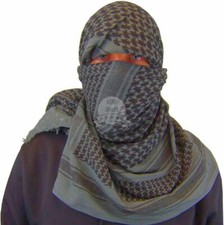 Shemagh Arab Keffiyeh Military Tactical Shawl Wrap Scarf Desert Army Scarves GRY
