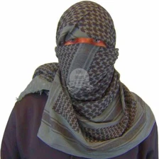 Shemagh Arab Keffiyeh Military Tactical Shawl Wrap Scarf Desert Army Scarves GRY