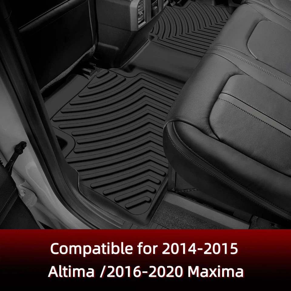 TPE Floor Mat Liners for 2014-2015 Nissan Altima / 2016-2020 Maxima All-Weather - Image 4 of 4