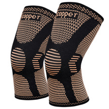 Women Men 1 Pair Copper Knee Brace,Joint Pain Relief,Running,Fitness,Working Out