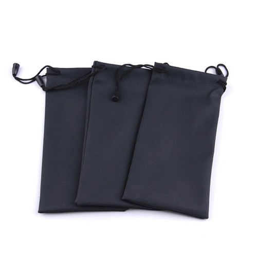 1/5/10 X schwarz sonnenbrille brillen wasserdichte stoffbeutel tasche U8L3 - Bild 4 von 11