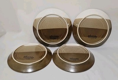 4 MIKASA 6'' Saucers In The Studio Kiln #PF008 Pattern, Japan