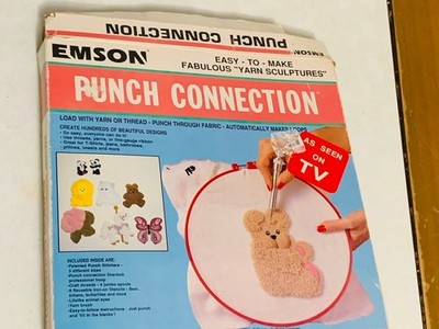 Emson Punch Needle Connection Kit Easy to Make Yarn Sculptures  As Pictured