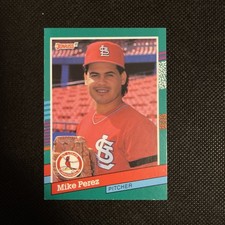1991 Donruss - Mike Perez #615 2 Purple Stripes on Right Border (RC)