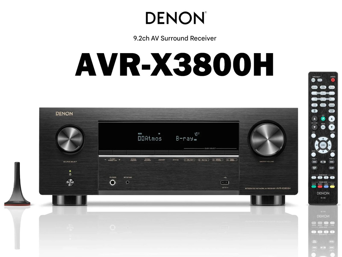 Denon AVR-X3800H 9.4 Channel AV Surround Receiver 8K Ultra HD