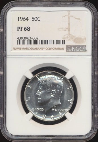 1964 Kennedy Half Dollar NGC PF 68