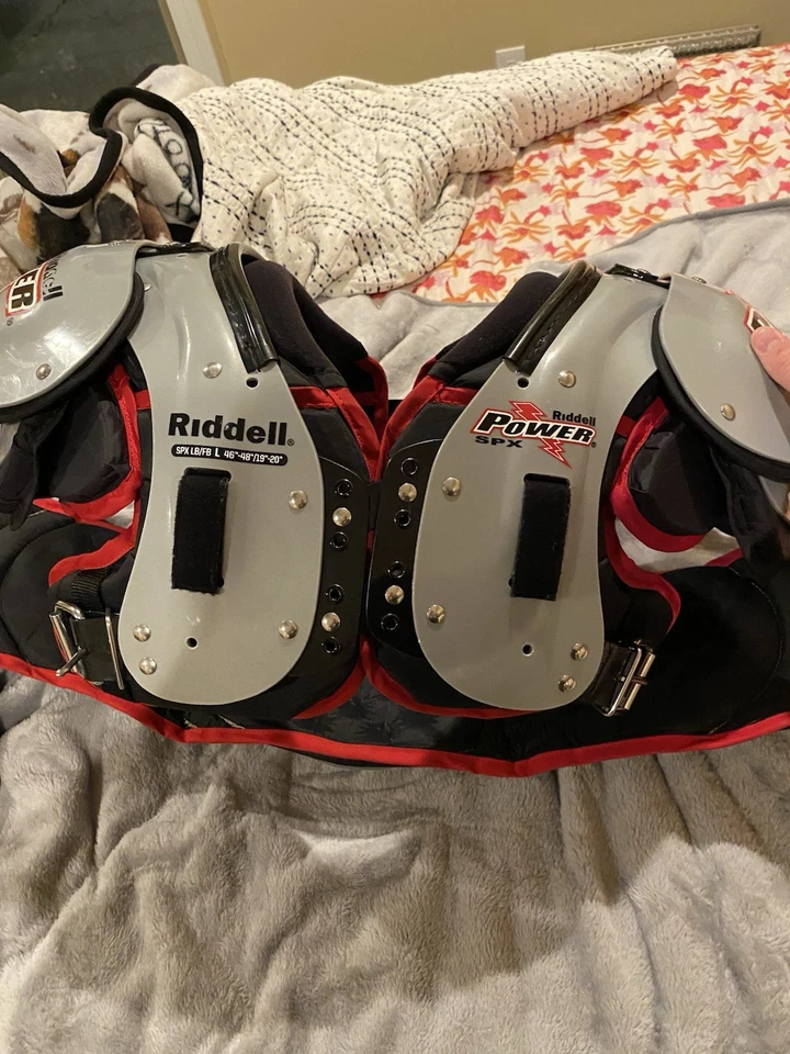 Adult Large Riddell Power SPX Shoulder Pads With Back And Rib Protector Included - Image 4 of 4