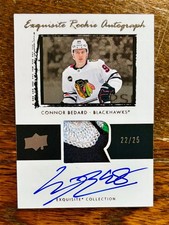 2023 UD CONNOR BEDARD ICE EXQUISITE RC RPA AUTO /25 3-COLOR SSP