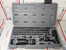 Proto J61390 91 Piece Multibit Set With Ratcheting Screwdriver T-handle Read Proto J61390 91 Piece Multibit Set With Ratcheting Screwdriver T-handle Read