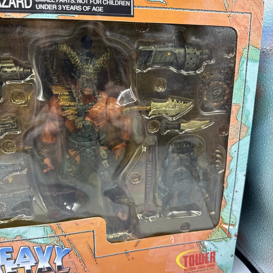 TOWER RECORDS EXCL *HEAVY METAL 2000* FAKK PAQUETE DE 4 cajas conjunto sin usar, en caja raro sin abrir Foto 4 de 4