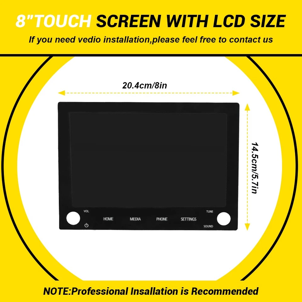 Pantalla táctil digitalizadora LCD de 8" para Mitsubishi Outlander 2019-2022 8740A040 Foto 3 de 4