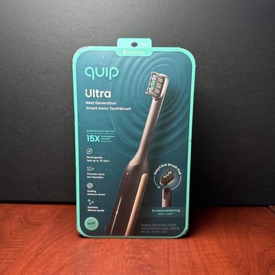 Quip Ultra Next Generation Smart Sonic Electric Toothbrush - Onyx (1872) New