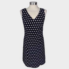 Ann Taylor Factory Size 2 Dress Black with Polka Dot