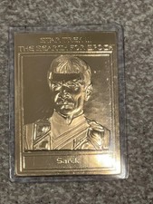 Danbury mint - Star Trek 22ct gold card - SAREK  - (the search for spock)