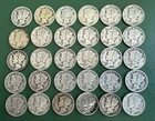 Mercury Dimes 90% Silver - $3 Face Value - Various Conditions, Dates & Mintmarks