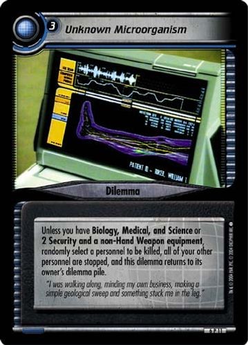 Unknown Microorganism - Reflections 2.0 - Star Trek CCG 2E - Imagen 1 de 6