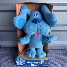 Blue s Clues Dog Sing Along Plush Toy 11 Fisher Price Mattel Vtg 1997 Tyco