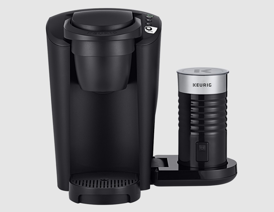 Keurig K Latte K Cup Coffee Maker Machine with Milk Frother - Black