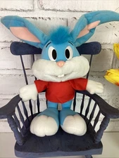 Vintage Tiny Toons Adventures Buster Bunny Plush Stuffed Toy 1990 Playskool 12”