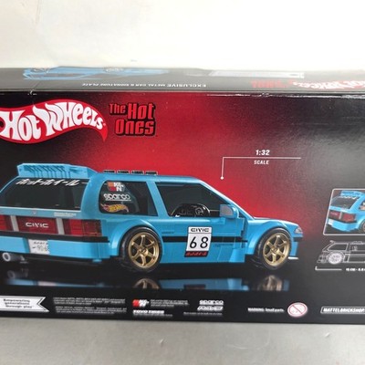 Mattel Brick Shop Hot Wheels Custom '90 Honda Civic EF Building