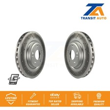 Front Coated Disc Brake Rotors Pair For Mercedes-Benz GLA250 CLA250 B250