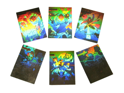 1992 X-MEN IMPEL GOLD HOLOGRAM INSERT 5 CARD SET MARVEL JIM LEE +