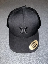 Hurley Snapback Del Mar Trucker Black Mesh Back  Hat MSRP $28