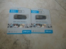 PNY - Elite Turbo Attache 4 32GB USB 3.2 Flash Drive - Gray x 2