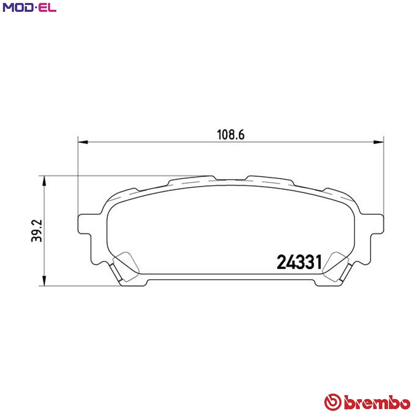 BRAKE PAD SET DISC BRAKE P 78 014 FOR SUBARU EJ22E 2.2L EJ255/EJ251/EJ253 2.5L - Image 18