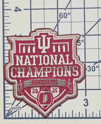 Indiana IU Champions 3 1/4'' Iron On Embroidered Patch ~FREE Tracking!