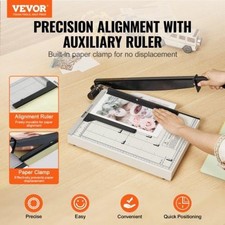 Paper Cutter Guillotine Trimmer 15 Cut Length 16 Sheets Capacity Heavy