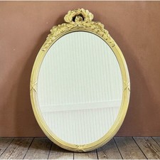 Vintage 1983 Gold Homco Wall Mirror Wreath Hollywood Regency 19 Plastic Frame Vintage 1983 Gold Homco Wall Mirror Wreath Hollywood Regency 19 Plastic Frame
