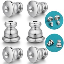 Earring Backs, Hypoallergenic 14k Gold Bullet Earring Backs Replacements for ...