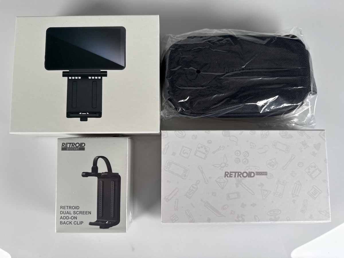 Retroid Pocket Mini V2 5 Dual Screen Case Add-On Clip New Open Box