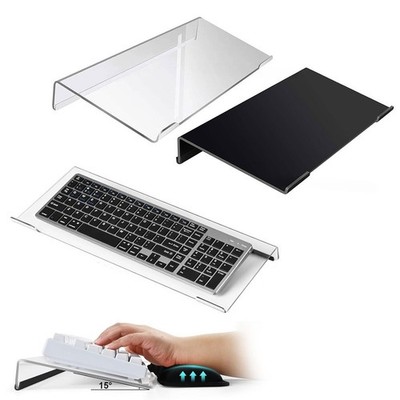 Robuster Acryl Keyboardständer mit integrierter Neigung für den täglichen Tippbedarf