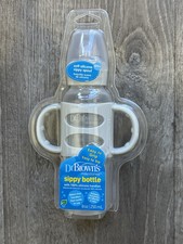 Milestones 8oz Narrow Sippy Spout Bottle with Soft Silicone Handles - Gray