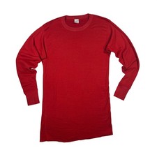 Vintage Healthknit Red 2-Layer Thermal Long Sleeve Shirt Mens XL Made in USA