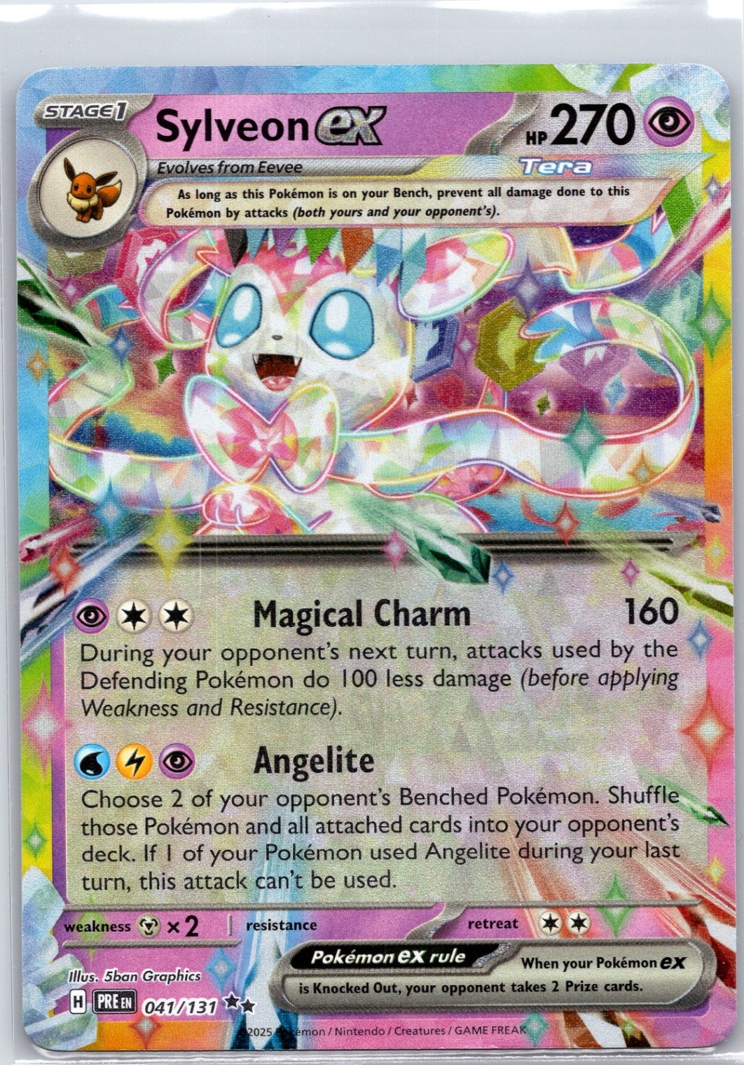 Sylveon ex - Holo SV: Prismatic Evolutions #041/131 NM