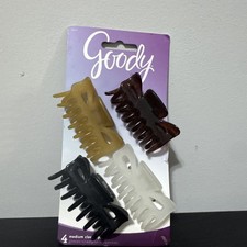 Goody SlideProof Medium Hair Claw Clips - 4 Ct, Assorted Neutral Colors 2017