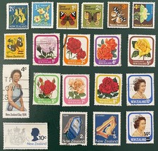 New Zealand Stamps 1967-1982 x20 decimal QEII Good Condition see photos 