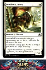Magic the Gathering MTG Rivals of Ixalan Snubhorn Sentry #23 Buy 2 Get 1