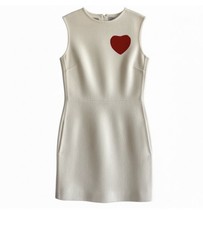 VALENTINO Woman's Dress wool short heart dress sleeveless
