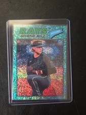 2026 Topps Heritage Aqua Sparkle SP Shane Baz Tampa Bay Rays #348