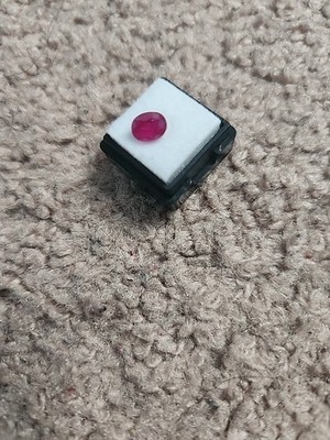 Natural  RUBY Gemstone OVAL 6 MM X  5 MM  X  4 MM  = 1.19 ct x $100 PER CARAT