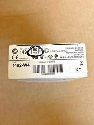 Allen-Bradley 1492-W4 Terminal Blocks (Lot of 50) New in Box