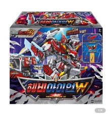 SAMG Metal Cardbot W Heavy Iron W Transforming Robot Figure Truck Korean Anime