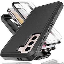 Galaxy S21 Case w/ Screen Protector | Shockproof Hybrid Armor | Slim Protective