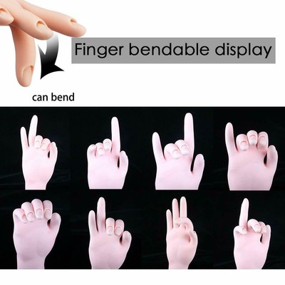 Nail Art Handprothese für Maniküre Training mit weichem Kunststoffmaterial